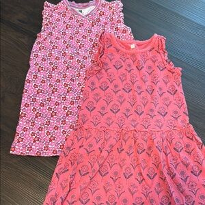 Tea Collection Pink and Coral Kids Dresses